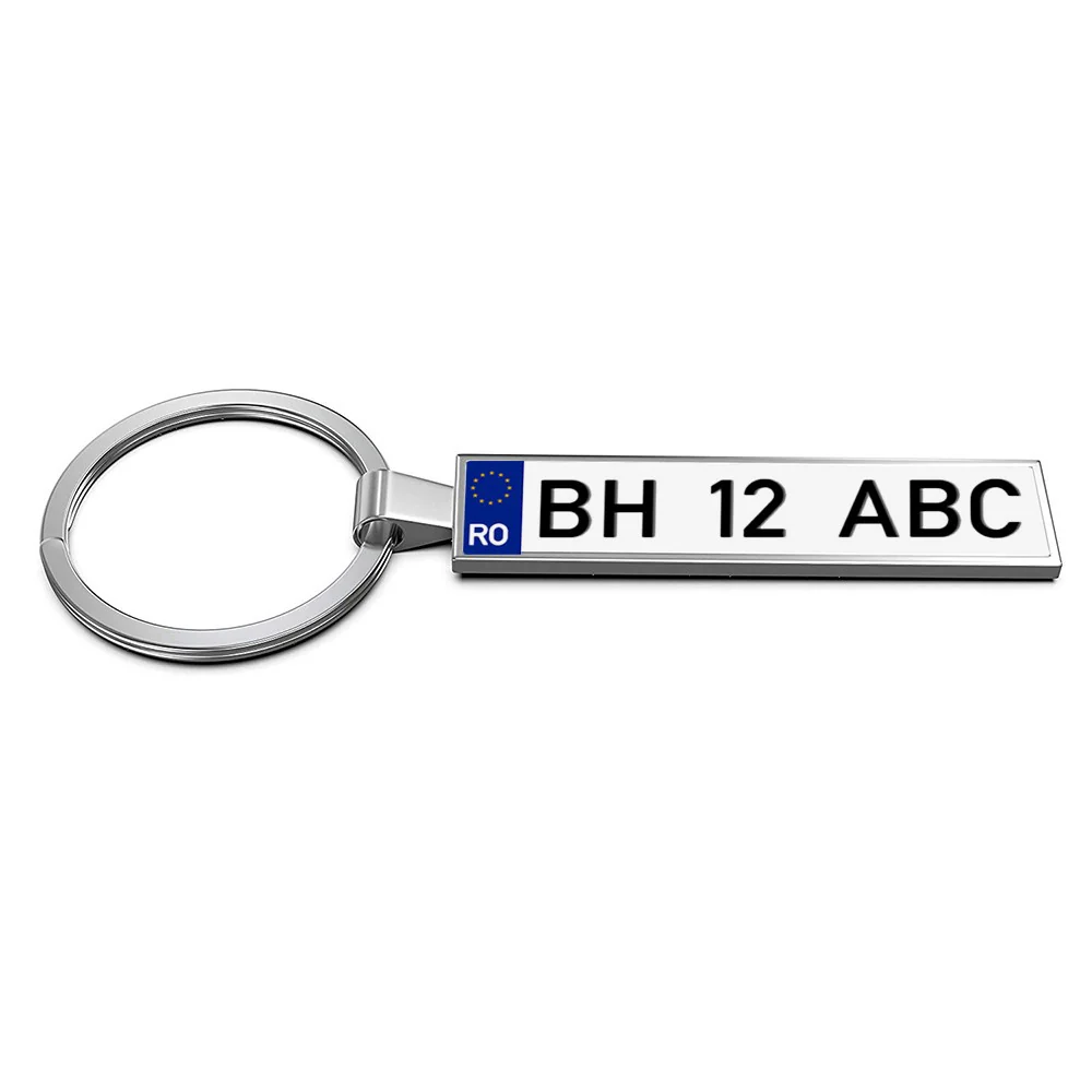 Breloc auto număr înmatriculare